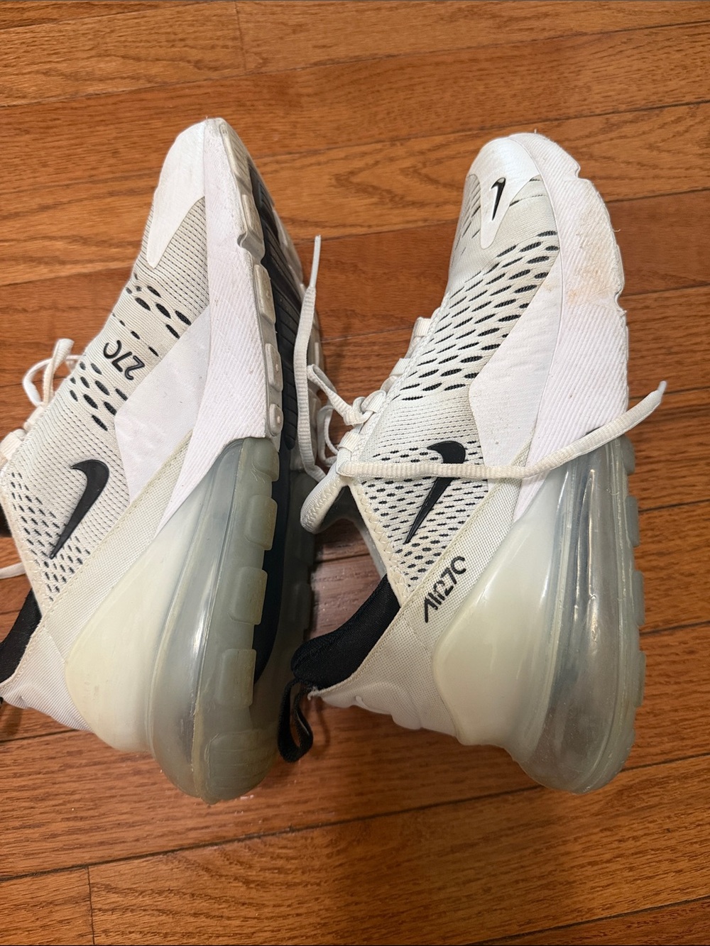 Nike  Air Sneakers in White and Black - Picture 5 of 9